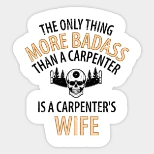 Wood Carpenter Joiner Woodcutter Craftsman Sticker